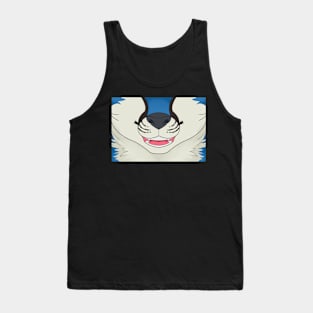 Blue Fox Face Tank Top